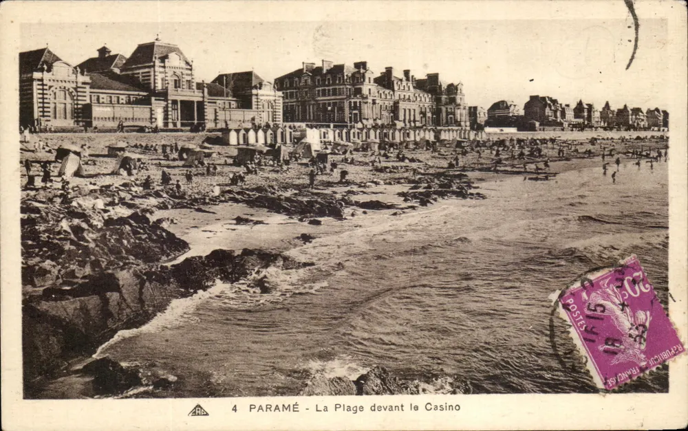 PARAMÉ - A Praia em frente ao Casino — editor ARA, n°4 - Frente