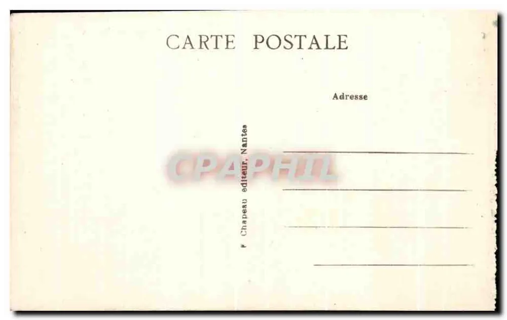 Pornic (Loire-Inf.) — Der Hafen und der Kai des Schleusen — Chapeau, Nantes - Rückseite