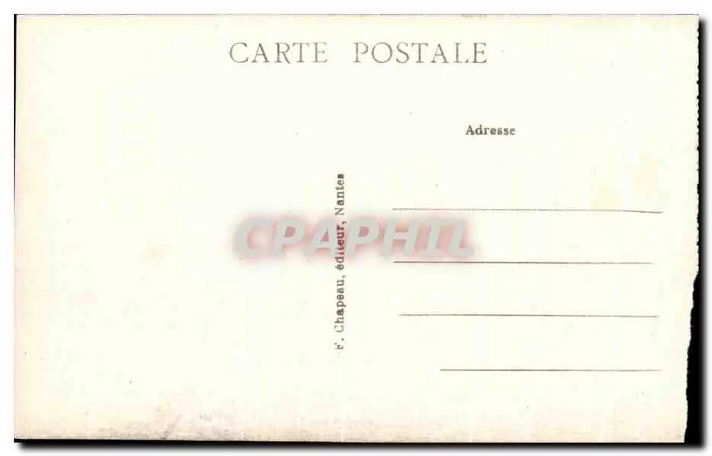 Pornic (Loire-Inf.) — Le Bateau de Noirmoutier partant du Môle — F. Chapeau, Nantes - Rückseite