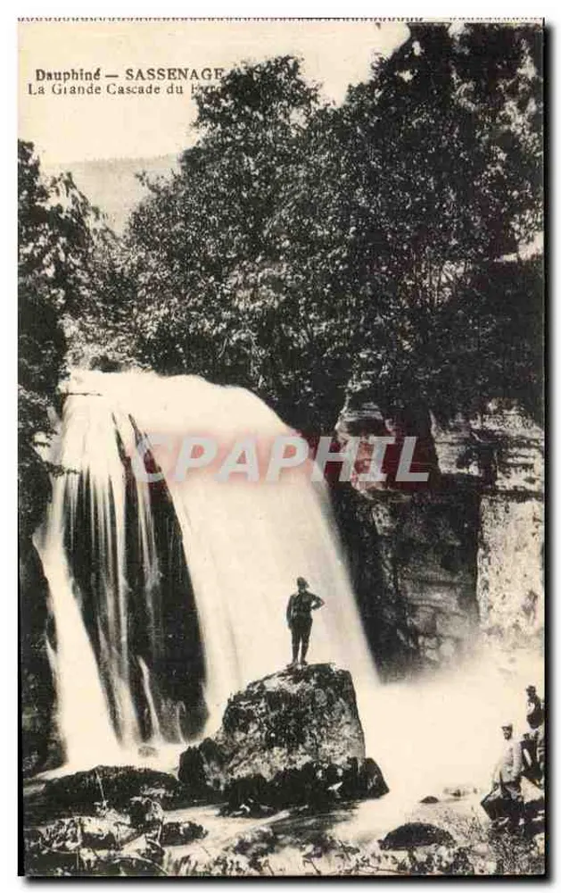 Dauphiné — Sassenage — A Grande Cascata do Borne - Frente