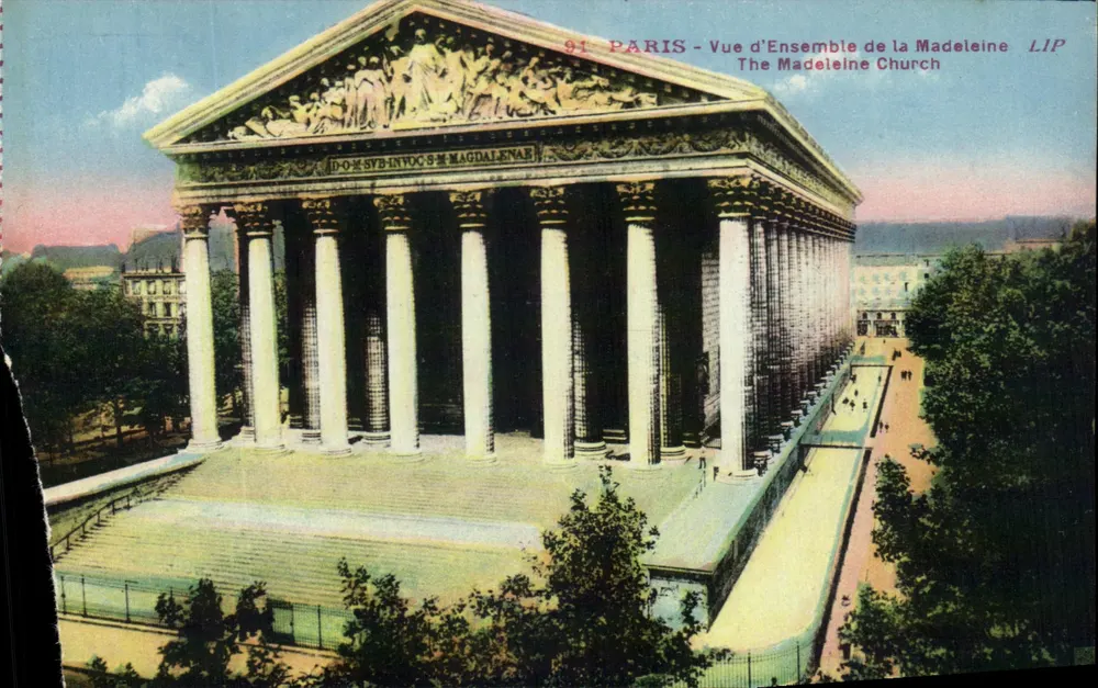 Paris - Gesamtaufnahme der Madeleine - LIP - Vorderseite