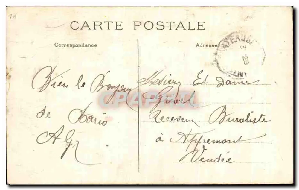 Paris Montmartre — Basilika des Heiligen Herzens und Seilbahn — J.H. Nr. 016 - Rückseite