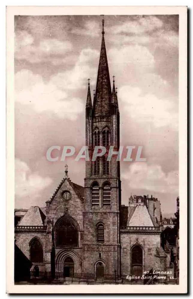 Igreja de São Pedro — Limoges — LL n°47 - Frente