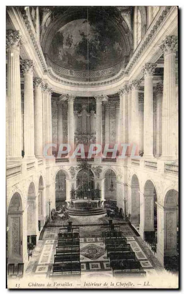 Schloss Versailles — Innenansicht der Kapelle — LL. - Vorderseite