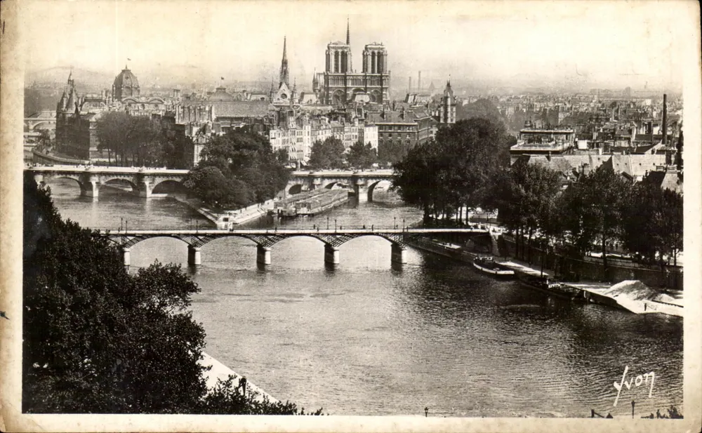 Paris — La Cité, Notre-Dame und die Brücken — Les Éditions d'Art 'YVON' - Vorderseite