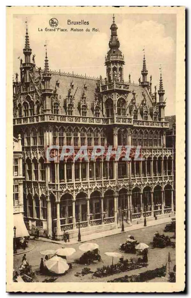 Brüssel - Die Grand'Place, Königshaus - Vorderseite