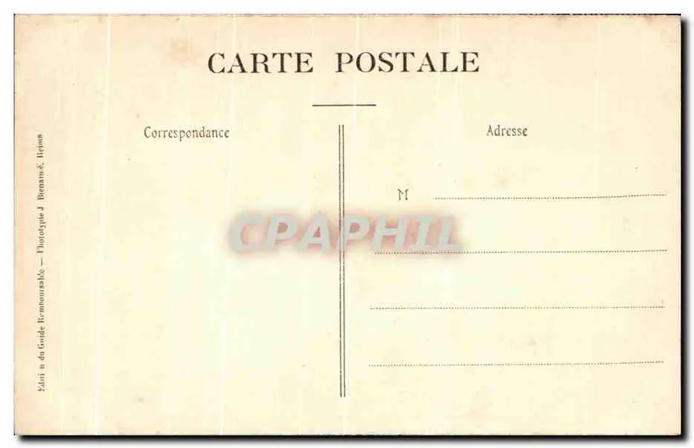 Dieppe — Portal da Igreja de São Jacó — Editado pelo Guia Removível - Verso