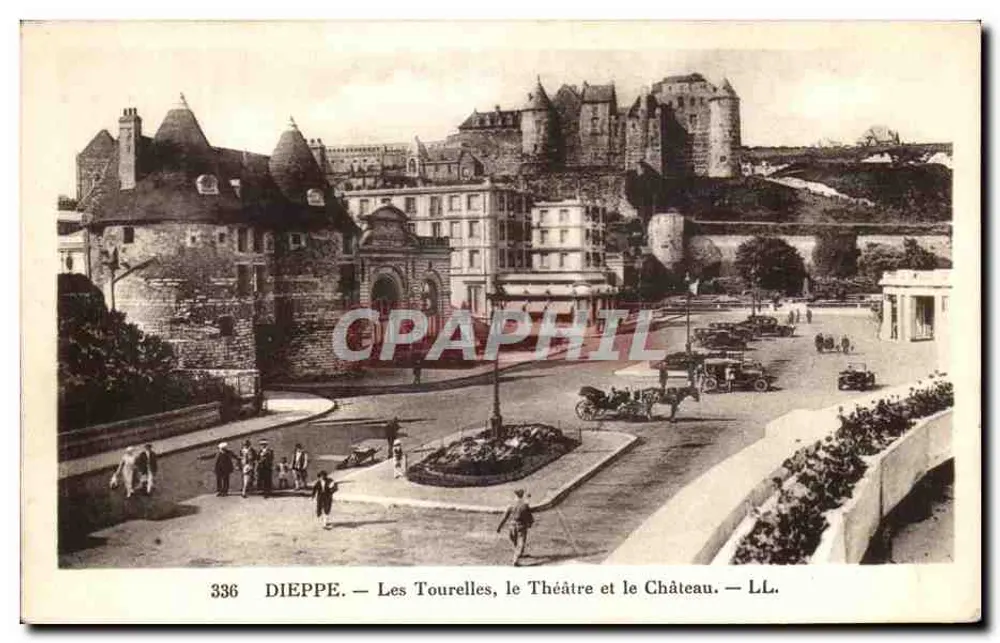 Dieppe — Die Türme, das Theater und das Schloss — LL. - Vorderseite