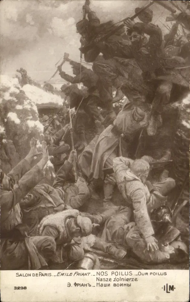 Sujet: Kampf von Soldaten — Éditeur: ILM — Seriennummer: 3298 - Vorderseite