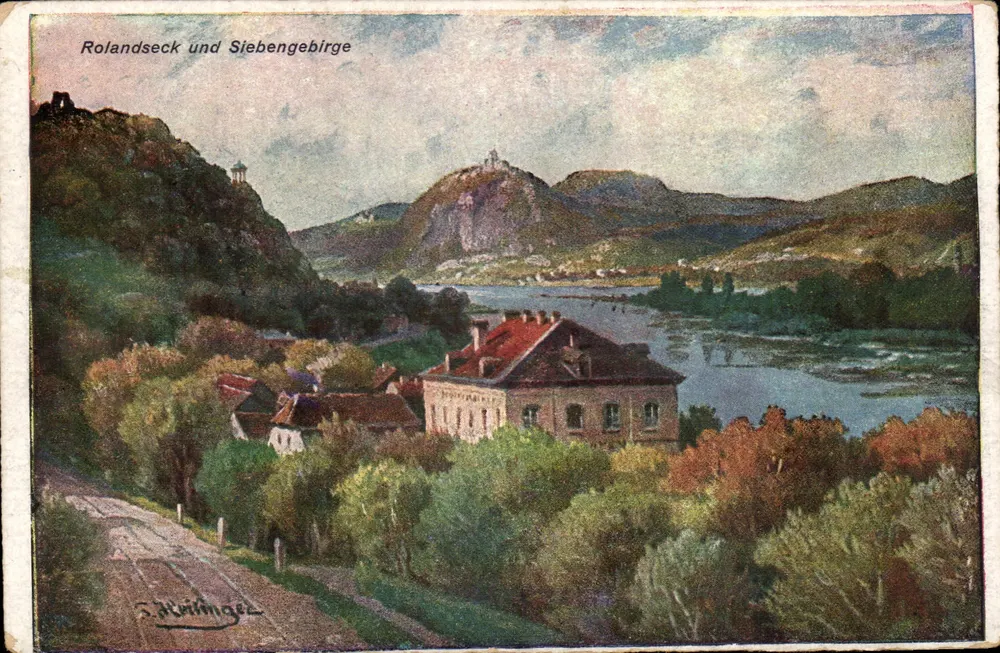 Rolandseck e Siebengebirge — vista panorâmica — S. Altrüinge - Frente
