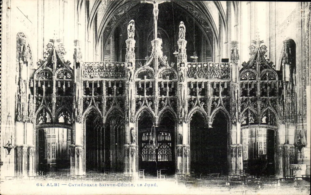 Albi — Kathedrale Sainte-Cécile, der Jubé — Tarnaise Phototype, Poux, Albi, n°64 - Vorderseite