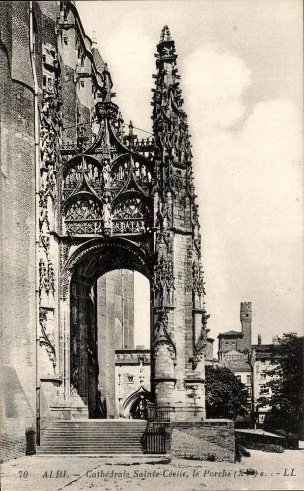 Albi — Kathedrale Sainte-Cécile, der Portalbereich (15. Jahrhundert) — LL - Vorderseite
