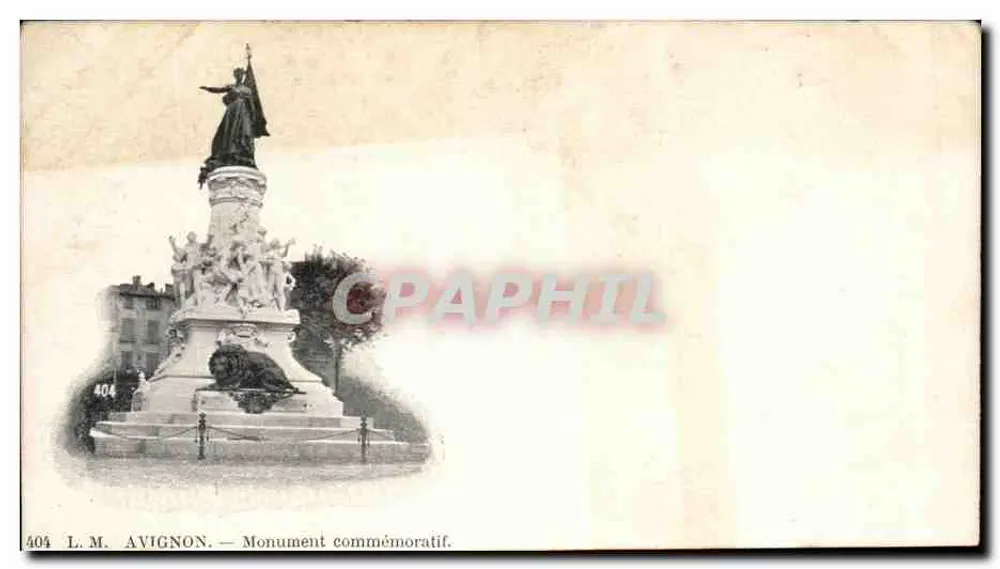 Avignon — Monument commémoratif — L.M. (éditeur) n°404 - Awers
