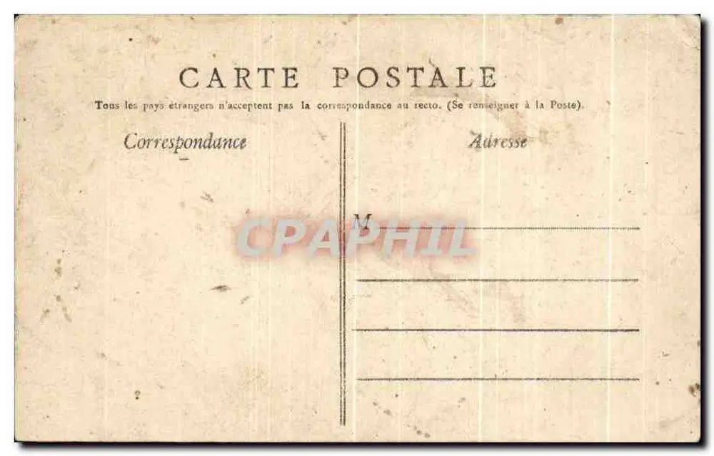 Angoulême — Piazza della Comune e Statua di Carnot — Edizione Houvèlles & Cie - Verso
