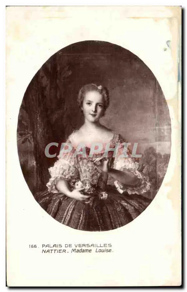 Palais de Versailles — Portrait de Madame Louise — Nattier, n° 166 - Vorderseite