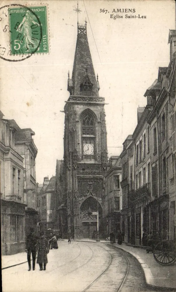 Amiens — Igreja de São Leu — editor L. ARON, n° 367 - Frente