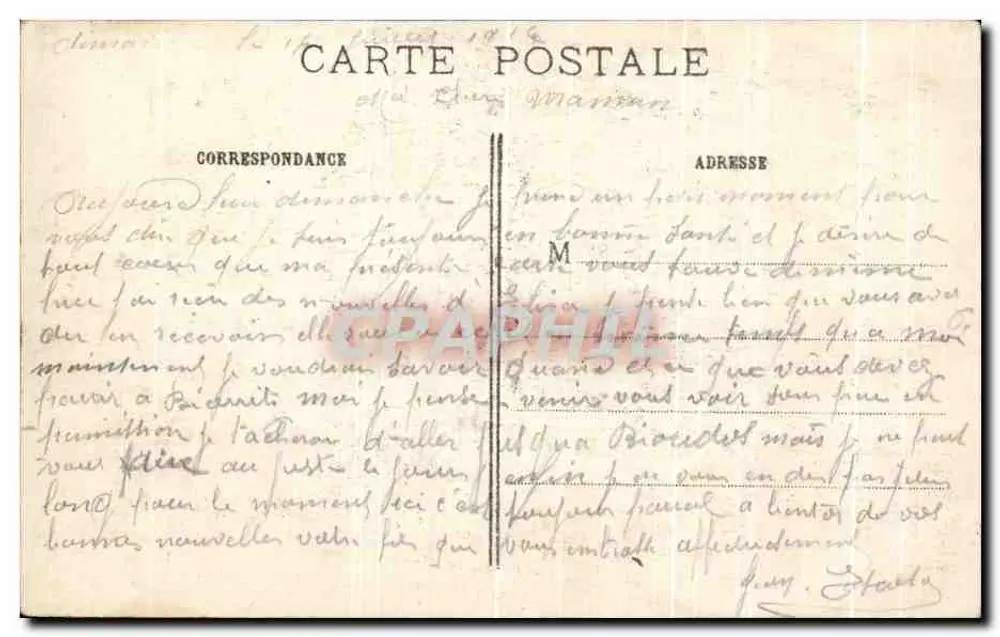 Ruinen des Four de Paris (Meuse) — Der Große Krieg 1914-15 — IMP. BAUDINIÈRE, NANTERRE, Nr. 767 - Rückseite