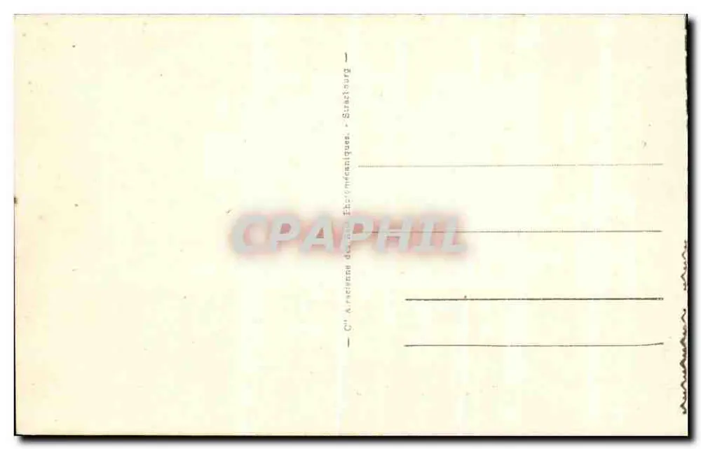 VANNES - A Praça da Prefeitura — editor C. Aracienne dos Estados Etanográficos, n°7 - Verso