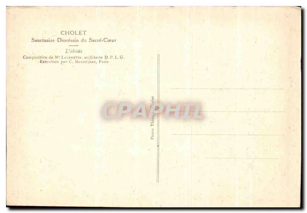Diözesanheiligtum des Heiligen Herzens — Cholet — Photo Thiers, Cholet - Rückseite
