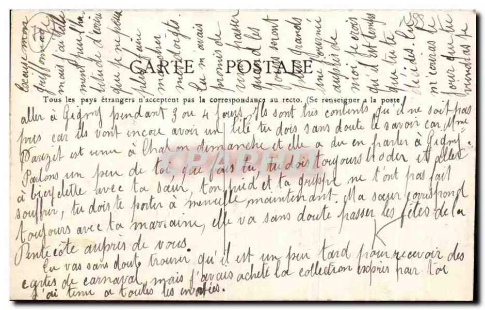 Chalon-sur-Saône — Karneval 1913 — Im Land der Chrysanthemen — Edig. Bourgeois Frères, Chalon-sur-Saône - Rückseite