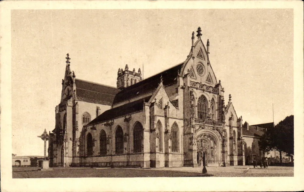 Bourg-en-Bresse — Kirche von Brou — Außenseite — Braun & Cie, Mulhouse-Dornach - Vorderseite