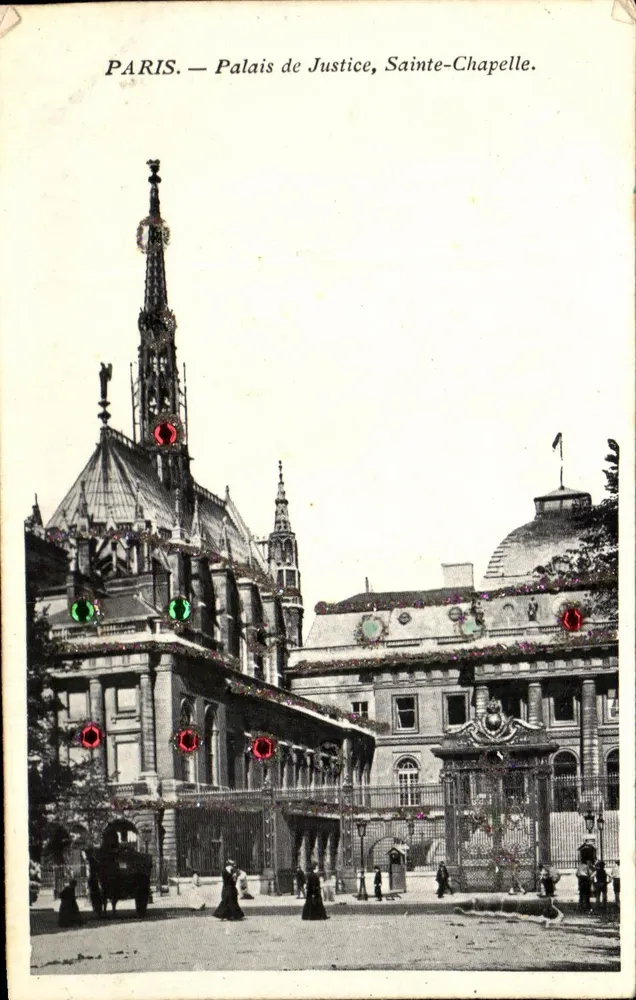 Parigi — Palazzo di Giustizia, Sainte-Chapelle — editore non visibile - Recto