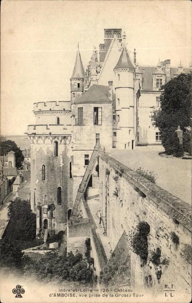 Schloss Amboise — Ansicht vom Gross Tower — M.T. I.L. - Vorderseite