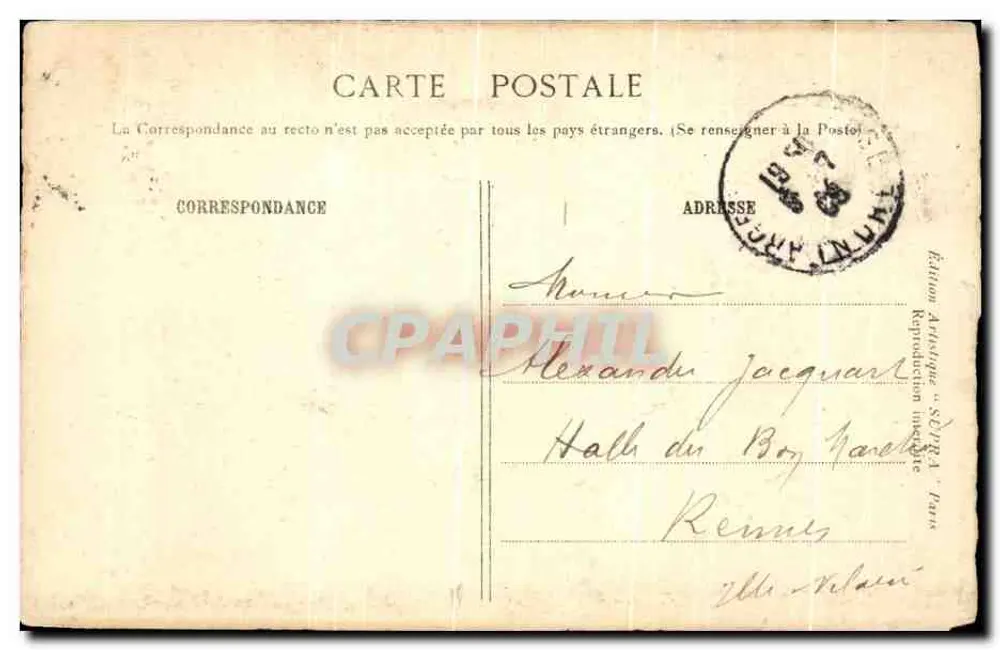 Schloss Amboise — Allgemeine Ansicht — Édition A. SEPPRA - Rückseite