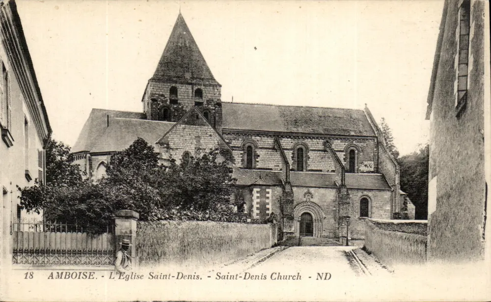Amboise - A Igreja de Saint-Denis - Saint-Denis Church - ND - Frente