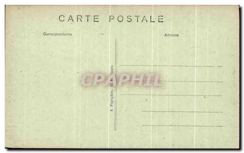 Azay-le-Rideau — Decke des Großen Treppenhauses (älterer Teil) — A. Papezlin, Tours - Rückseite