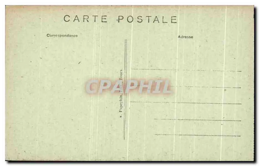 Azay-le-Rideau — Die Kirche - Eingangstür (11. und 15. Jahrhundert) — A.P. - Rückseite