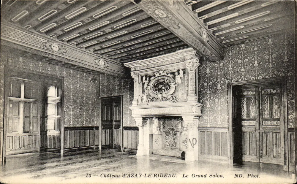 Schloss Azay-le-Rideau — Der Große Salon — ND. Phot. - Vorderseite