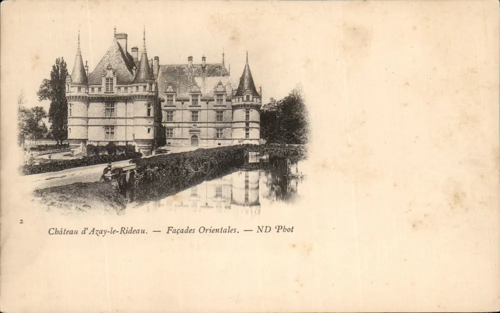 Schloss Azay-le-Rideau — Ostseiten — ND Phot - Vorderseite