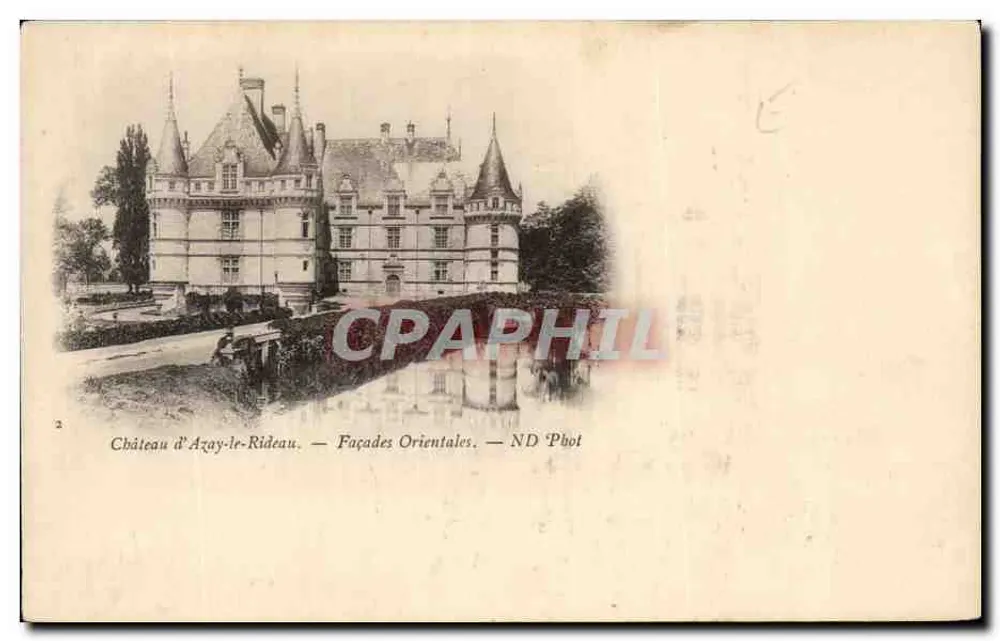 Schloss Azay-le-Rideau — Ostfassaden — ND Phot - Vorderseite