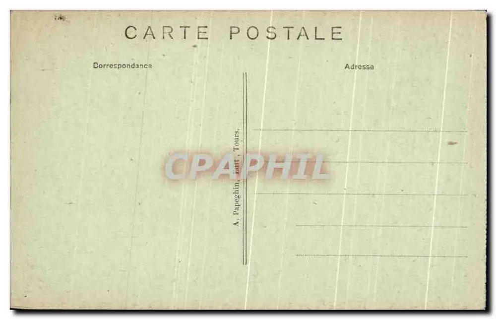 Azay-le-Rideau — Castelo da Islette (Fachada Sul) — A.P. - Verso