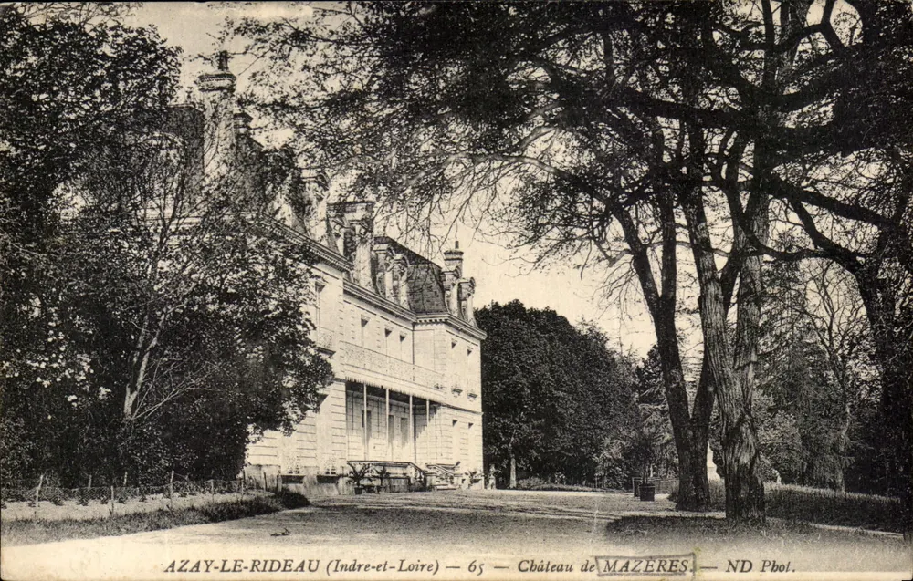 Azay-le-Rideau (Indre-et-Loire) — Castillo de Mazères — ND Fot. - Anverso