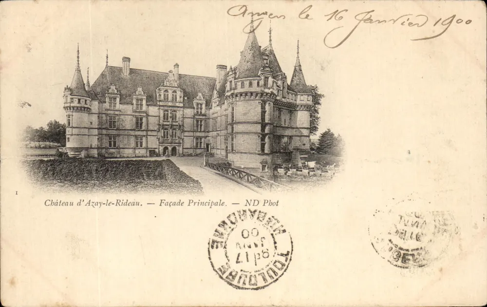 Schloss Azay-le-Rideau — Hauptfassade — ND Pbot - Vorderseite