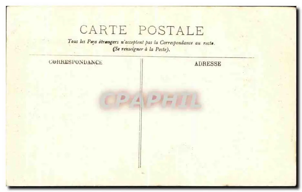 Azay-le-Rideau — Detail der Treppenwanne — unbekannter Verlag, Nr. 13 - Rückseite