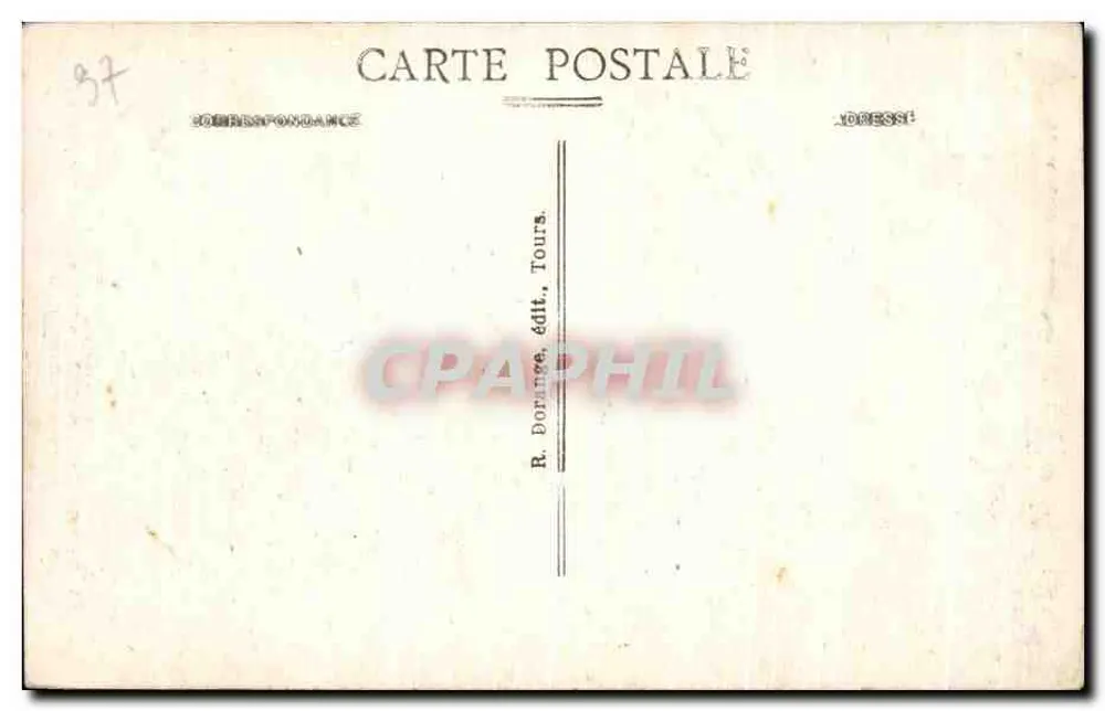 Chenonceaux (Loire-et-Loire) — Wejście do zamku (Zabytek, XV wiek) — R. Dorange, n°43 - Rewers