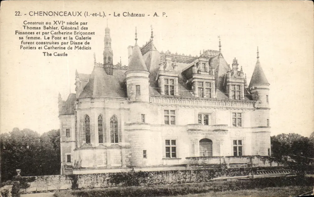 Chenonceaux (Loire-et-Loire) - Das Schloss - A.P. - Nr. 22 - Vorderseite
