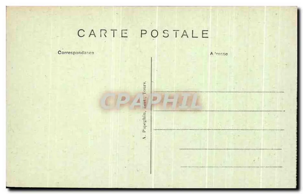 Chenonceaux (Loire-et-Loire) - Torre das Marcas, Porta de entrada (Renascimento) - A.P. - Verso