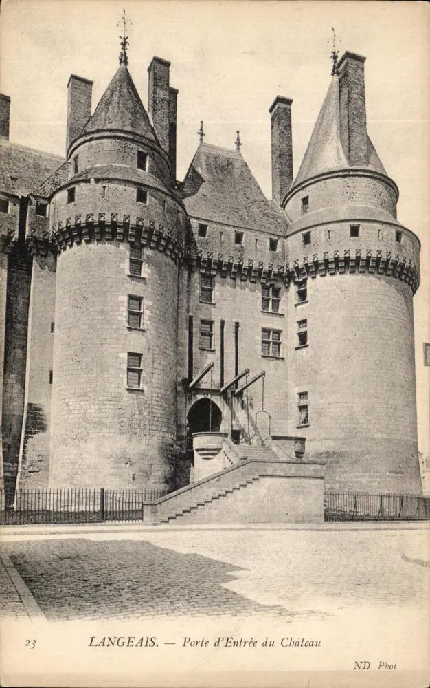 Langeais — Porta d'ingresso del Castello — ND Phot, n°23 - Recto