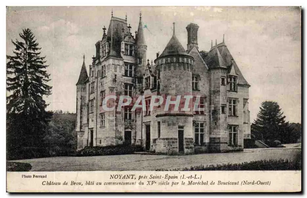 Castelo de Brou, Noyant-près-Saint-Épain — editor Photo Ferrand, número de série não visível - Frente