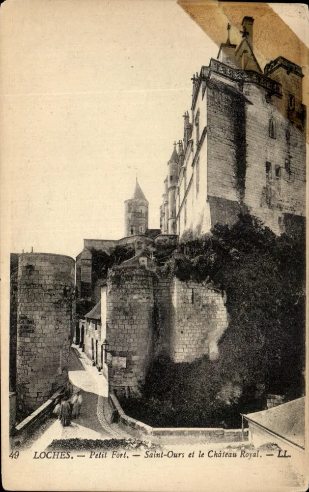 Loches — Kleines Schloss, Saint-Ours und das Königliche Schloss — LL. Verlag LL. N° 49 - Vorderseite