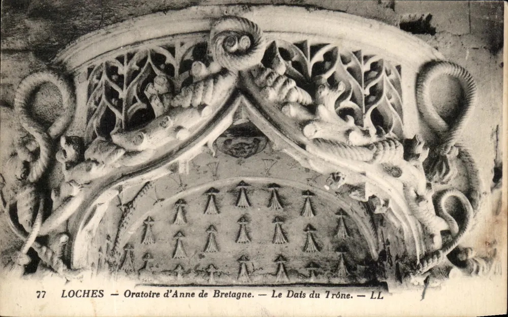 Loches — Oratorium von Anne von Bretagne — Der Thronschirm — LL - Vorderseite