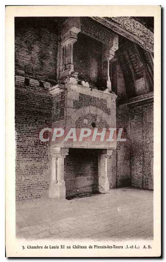 Zimmer von Ludwig XI im Schloss Plessis-les-Tours — A. B. — n°3 - Vorderseite