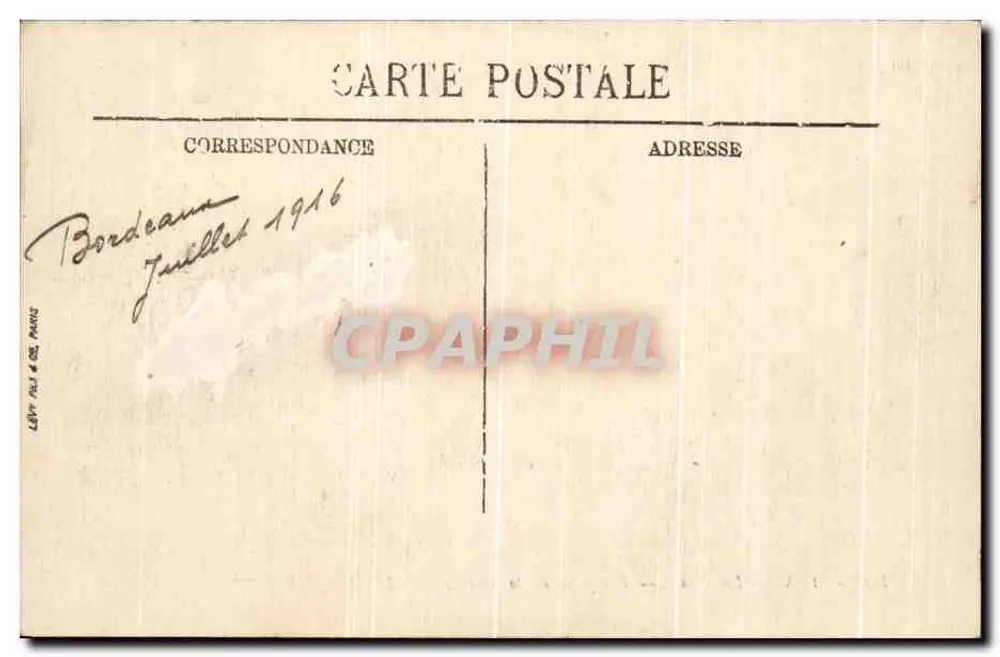Bordeaux — Die Kais — Ansicht vom Zollamt — Lévy Frères & Cie, Paris, n°126 - Rückseite