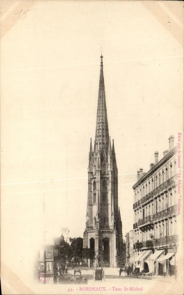Bordeaux - Toren St-Michel — uitgegeven door Tournel 'La Réclame' Bordeaux - Voorkant