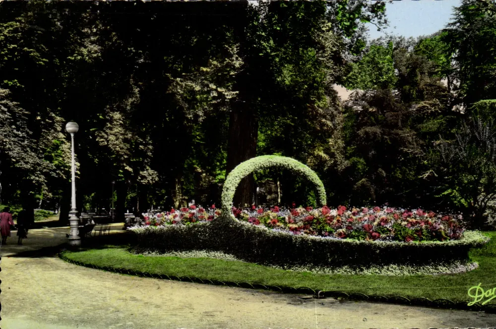 O Jardim Público em Bordeaux — Cesto de Flores — Editor: Renaud & Buzaud - Frente