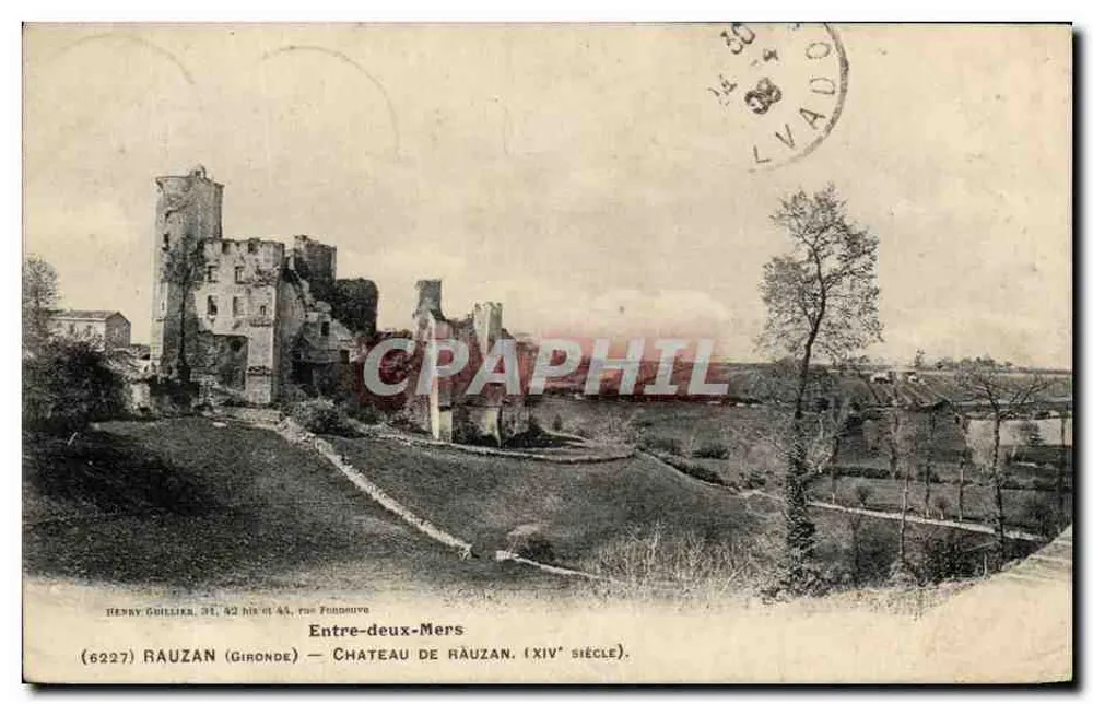Zwischen zwei Meeren — Schloss Rauzan (14. Jahrhundert) — HENRY GUILLEIX, 31, 42 rue de la Fonderie - Vorderseite